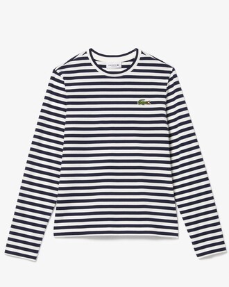 T-shirt manches longues coton rayé