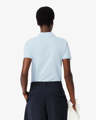 Polo L.12.D slim fit en mini piqué stretch