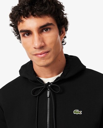 Sweatshirt zipp&eacute; classic fit molleton