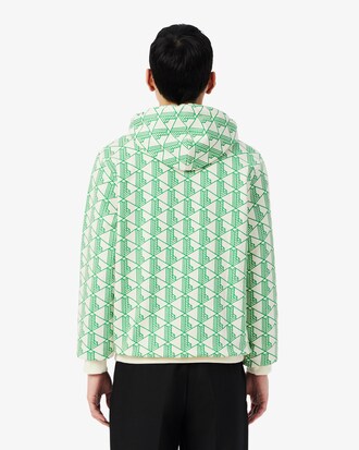 Sweatshirt &agrave; capuche molleton monogramme