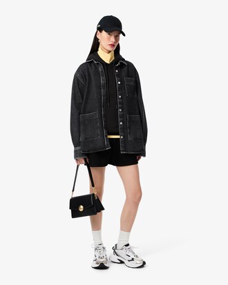 Sweatshirt à capuche oversize molleton