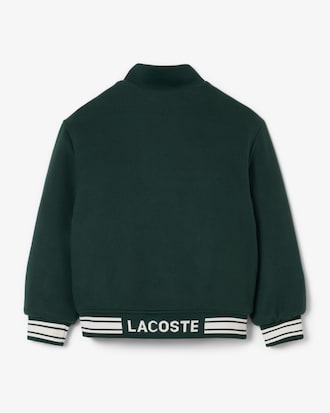 Blouson teddy avec badge crocodile