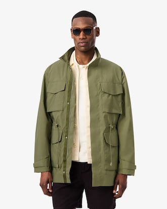 Veste mi-longue d&eacute;perlante coupe-vent
