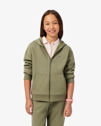 Sweatshirt mixte zipp&eacute; en molleton gratt&eacute;