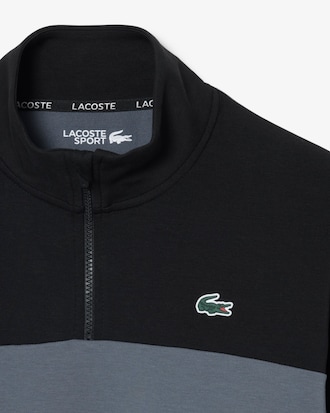 Sweatshirt col zipp&eacute; Sport color-block