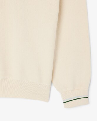 Pull fin en crêpe de coton à rayures