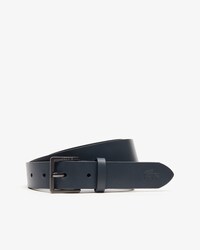 Ceinture en cuir lisse à boucle gravée Lacoste