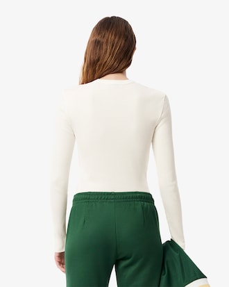 T-shirt slim fit coton côtelé