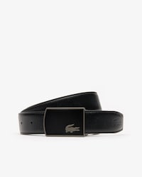 Coffret cadeau ceinture réversible en cuir 2 boucles aspect mat