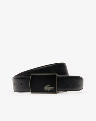 Coffret cadeau ceinture réversible en cuir 2 boucles aspect mat