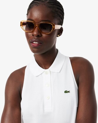 Robe polo sans manches en Piqu&eacute;