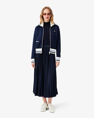 Jupe longue plissée taille élastiquée