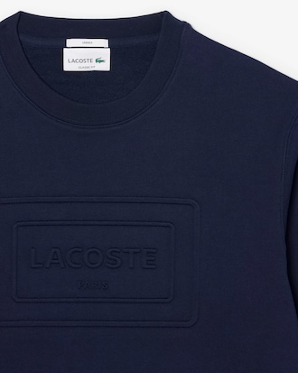 Sweatshirt molleton marquage emboss&eacute;