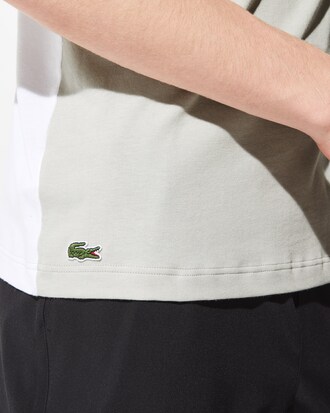 T-shirt col rond Lacoste SPORT color-block avec marquage en relief
