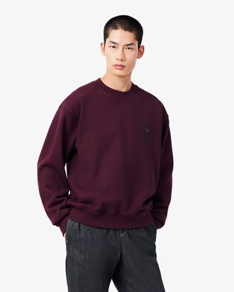 Sweatshirt col rond molleton brod&eacute;
