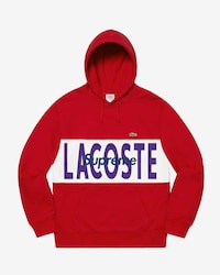 Sweatshirt &agrave; capuche unisexe avec empi&egrave;cement Lacoste x Supreme&reg;