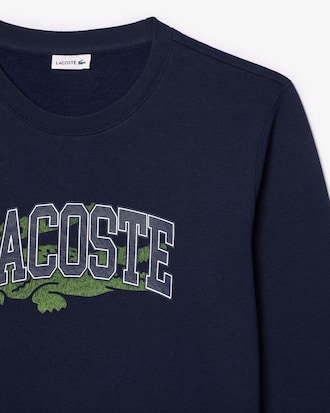 Sweatshirt molleton imprimé crocodile