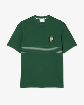 T-shirt en Piqué badge brodé