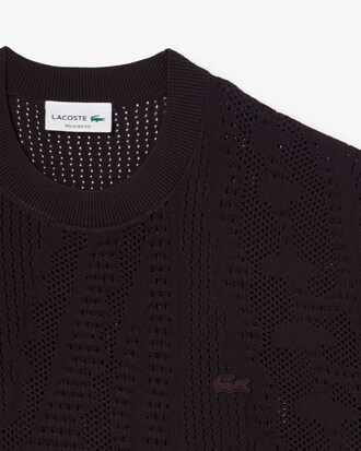 Pull manches courtes relaxed fit imprim&eacute;