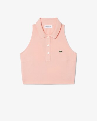 Polo sans manches en Piqu&eacute;