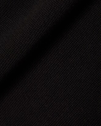Pull zipp&eacute; coton uni col montant