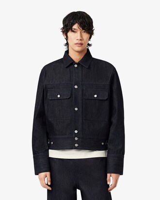 Veste denim indigo D&eacute;fil&eacute;
