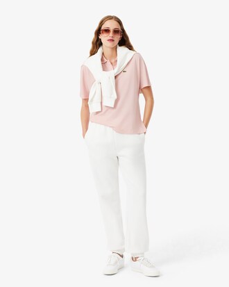 Polo relaxed fit Piqu&eacute; fluide