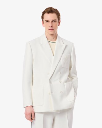 Blazer croisé blason héritage brodé