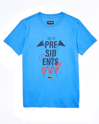 T-shirt Golf Presidents Cup en coton mélangé imprimé respirant