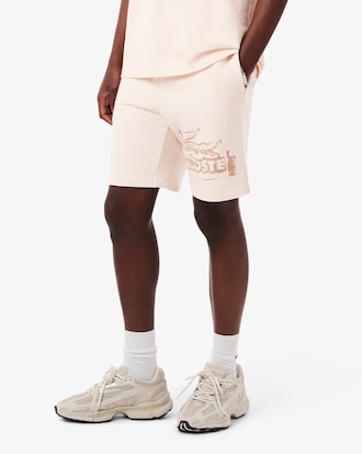 Short molleton de coton graphique