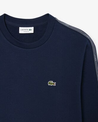 Sweatshirt molleton bande ray&eacute;e