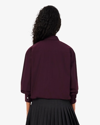 Chemise oversize popeline de coton