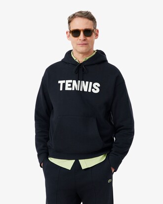 Sweatshirt &agrave; capuche imprim&eacute; tennis