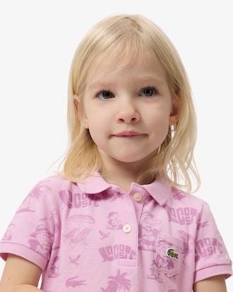 Robe polo Piqu&eacute; imprim&eacute;