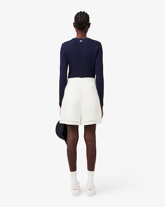 Bermuda oversize fluide lin m&eacute;lang&eacute;