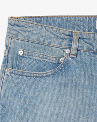 Bermuda straight fit en denim