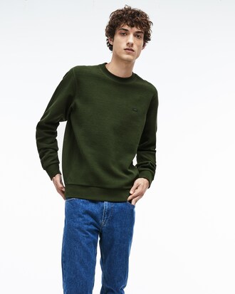 Sweatshirt col rond en coton uni