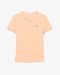 T-shirt jersey liser&eacute;s contrastants