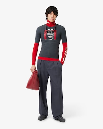 T-shirt zipp&eacute; stretch imprim&eacute; D&eacute;fil&eacute;