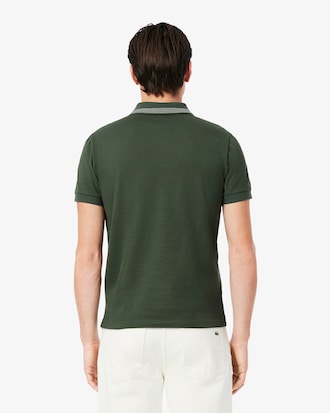 Polo L.12.12 regular fit badge imprimé