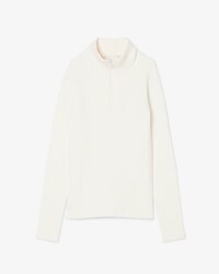 Pull col montant maille c&ocirc;tel&eacute;e 3D