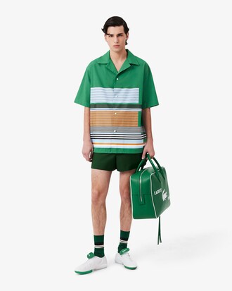 Chemise relaxed fit ray&eacute;e D&eacute;fil&eacute;