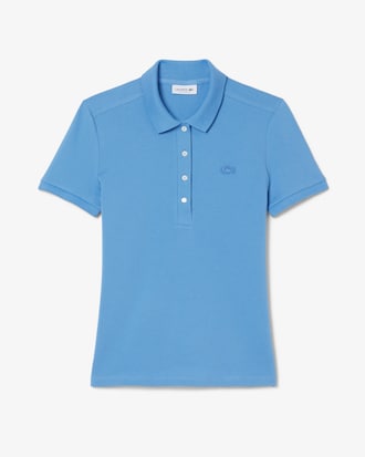 Polo L.12.D slim fit en mini piqu&eacute; stretch
