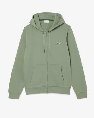 Sweatshirt zipp&eacute; classic fit molleton