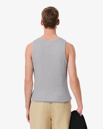 Débardeur slim fit coton côtelé