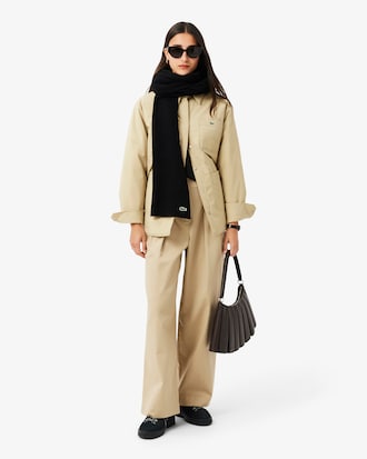 Écharpe laine côtelée