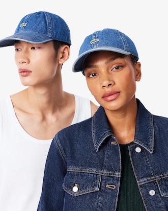 Casquette denim de coton