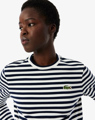 T-shirt manches longues coton rayé