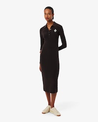 Robe polo slim fit badge brod&eacute;