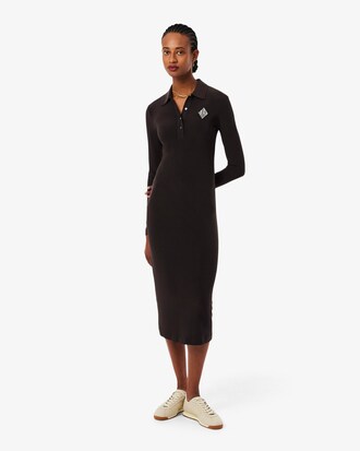 Robe polo slim fit badge brod&eacute;